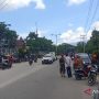 Apara Keamanan Blokade Jalan Raya Abepura-Padang Bulan