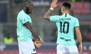 Dua Gol Lukaku antar Inter Puncaki Klasemen Liga Italia