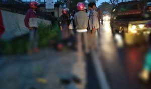 Pengendara Mio Tewas di Jalan Raya Ciherang Pacet