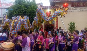 Meski Sederhana, Pawai Barongsai Meriahkan Cap Go Meh di Cianjur