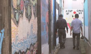 Siswa Kanaan Lakukan Mural Art di Gang Sempit