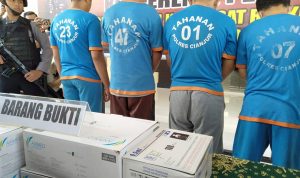 Polisi Ringkus Empat Pelaku Pencurian Ratusan Boks Masker RSUD Pagelaran Cianjur