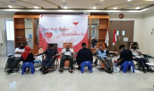 Peduli Sesama, Karyawan PT Tirta Fresindo Jaya Cianjur Donorkan Darah