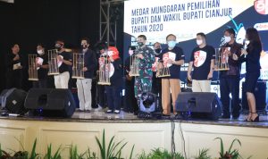 KPU Launching Pilkada Cianjur, Herman Ingatkan Hal Ini, Idham Harapkan Masyarakat Tidak Phobia
