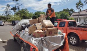 BPBD Cianjur Distribusikan Bantuan Logistik Korban Banjir Leles dan Agrabinta