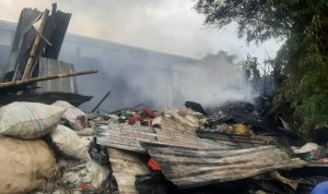 Gudang Rongsokan di Sukaresmi Cianjur Hangus Terbakar, Kerugian Ditaksir Puluhan Juta Rupiah