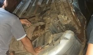 Mesin Mendadak Mati, Sebuah Mobil Terbalik di Sukanagara Cianjur