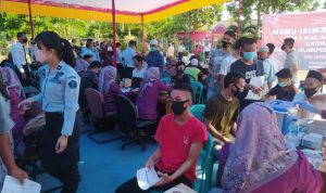 Ratusan Warga Binaan Lapas Cianjur Divaksinasi
