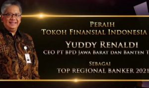 Direktur Utama bank bjb Dinobatkan sebagai Top Regional Banker 2021