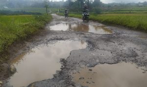 Jalan Penghubung Kabupaten Rusak Parah