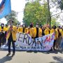 Ratusan Mahasiswa Gelar Aksi Unjuk Rasa di Gedung DPRD Cianjur