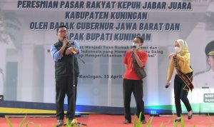 Resmikan Revitalisasi Pasar Kepuh Kuningan, Ridwan Kamil: Promosikan dan Jaga Ketertiban Pedagang