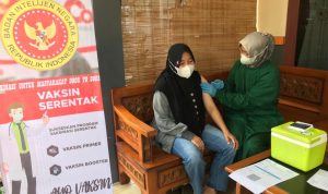 BIN Gelar Vaksinasi Covid-19 Massal di Sembilan Desa di Mande dan Karangtengah Cianjur