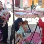 Ratusan Balita di Desa Cinangsi Cikalongkulon Ikuti Bulan Imunisasi Anak Nasional