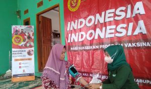 BIN Terus Menyasar Warga yang Belum Vaksinasi Covid-19 di Kecamatan Cugenang Cianjur