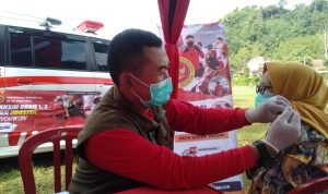 BIN Gelar Vaksinasi Covid-19 di Enam Desa Kecamatan Pagelaran Cianjur