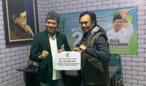 Peduli Gempa Cianjur, PKB Kabupaten Bandung Salurkan Donasi Rp100 Juta