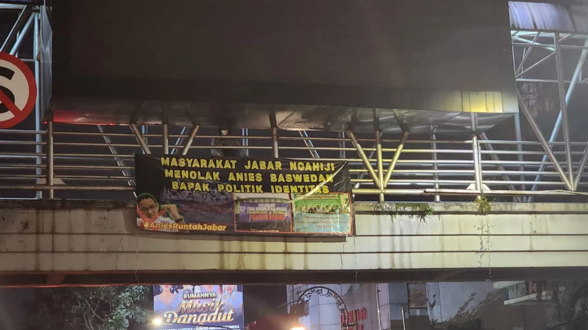 Spanduk Penolakan Kedatangan Anies Baswedan Bermunculan di Bandung, KPU Belum Mau Angkat Bicara 