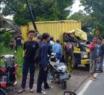 Satu Tewas Dalam Kecelakaan di Cianjur. (tangkapan layar)