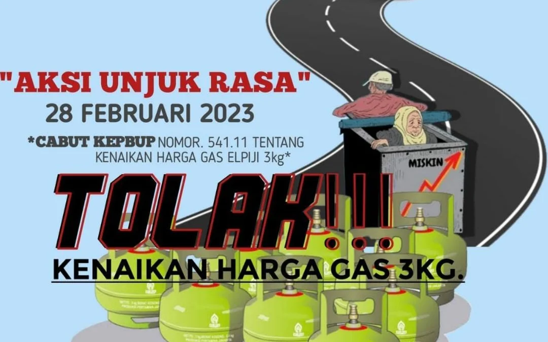 Demo Tolak Kenaikan Harga Gas 3Kg akan Digelar LSM Cianjur. (ist)