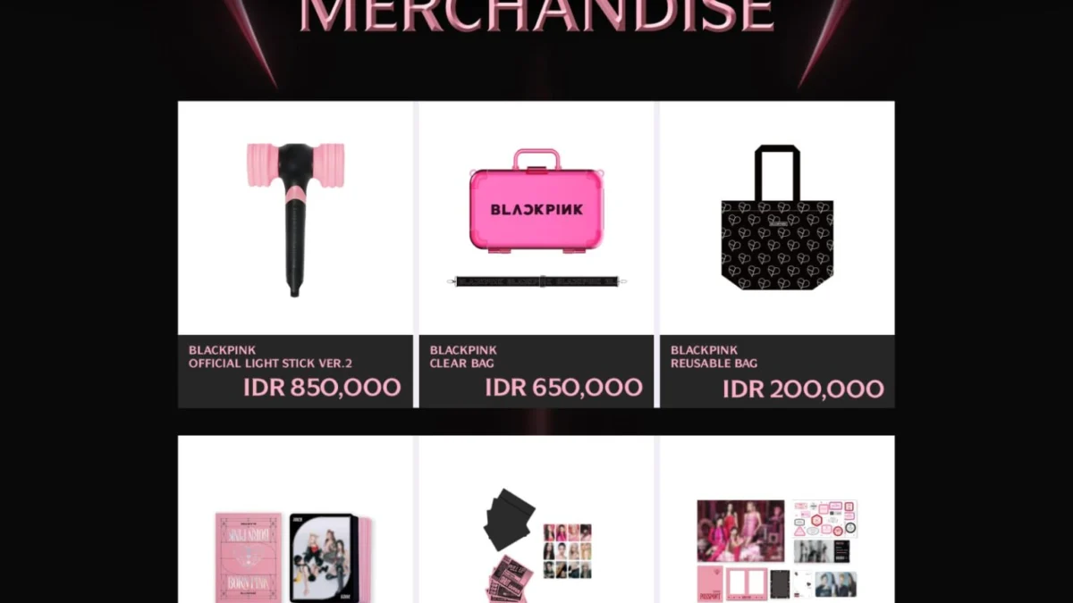 Harga Merchandise Konser BLACKPINK  ‘BORN PINK’  in Jakarta 2023, Murah bangett!!! (TWITER)
