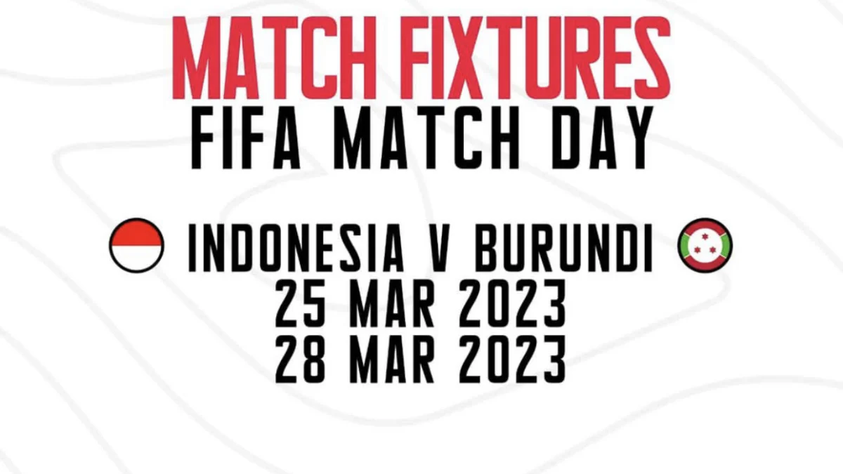 Indonesia Hadapi Burundi di FIFA Match Day 25 Maret 2023.
