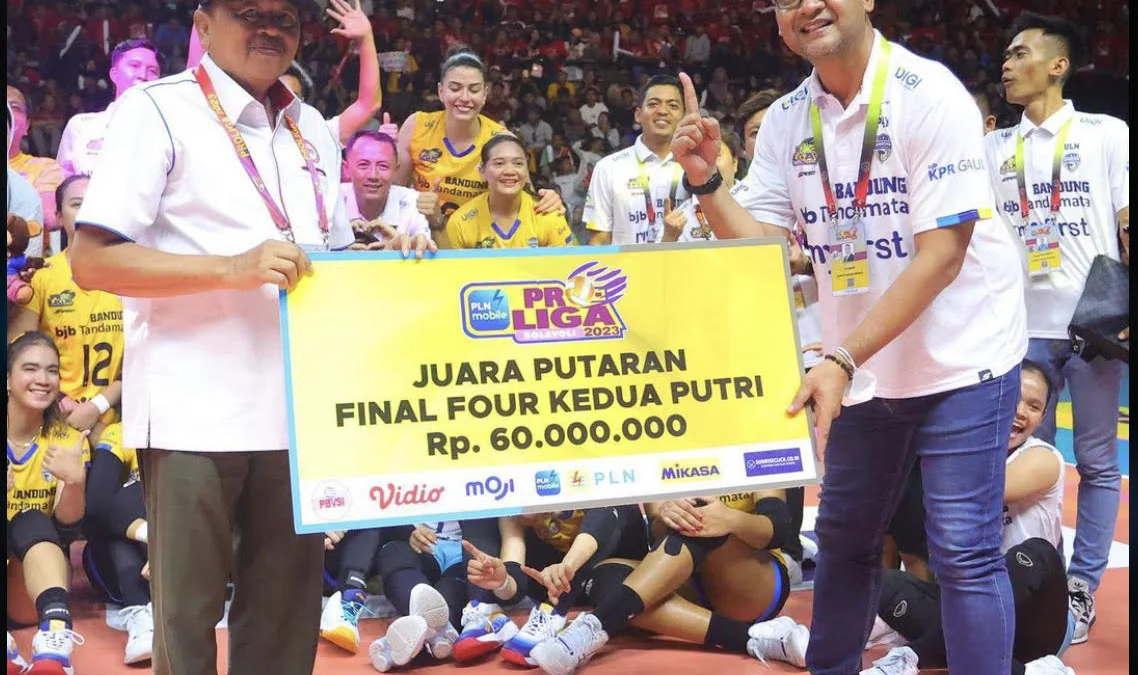 Bandung BJB Tanda Mata Rebut Juara Final Four Pro Liga Putri