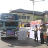 Polres Cianjur Lepas 4 Bus Mudik Gratis Tujuan Sukoharjo dan Wonogiri