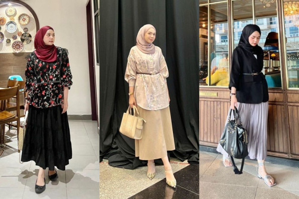 OOTD Hijab Inpirasi ke Kantor ala Ali Siregar