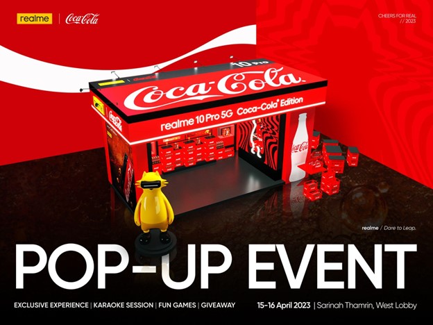 Pop-up Event Sambil Mengenal Lebih Dekat Realme 10 Pro Coca-Cola