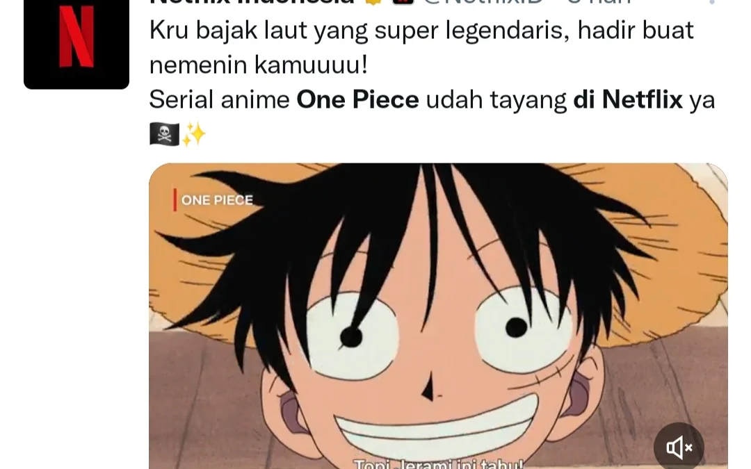 Link Nonton One Piece tayang di Netflix
