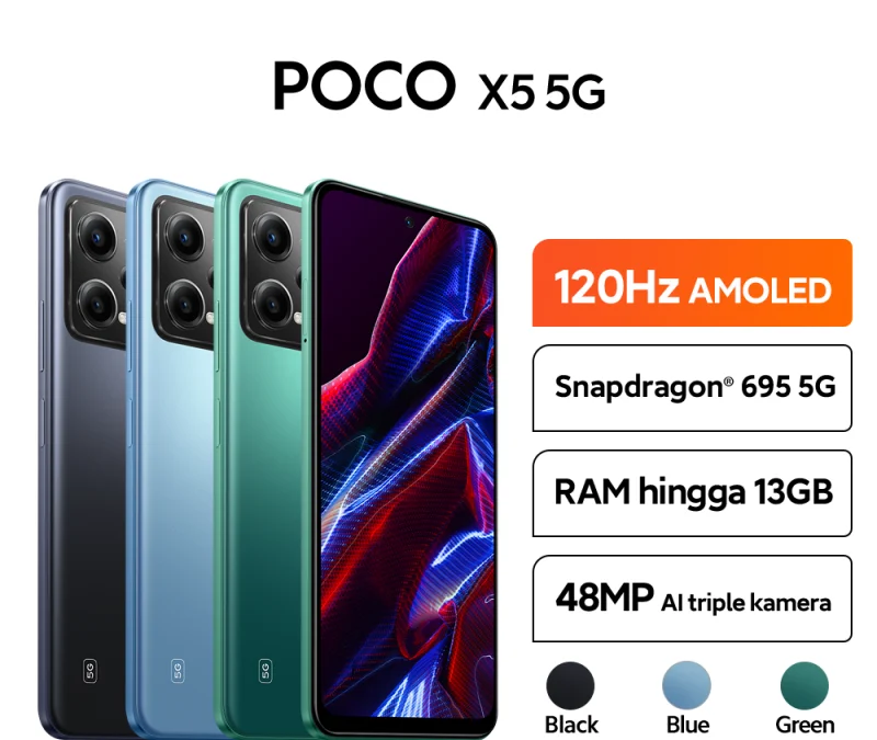 Smartphone Poco X5 5G Tampil Dengan Kualitas Sultan Harga Merakyat, Intip Spesifikasi dan Harganya!
