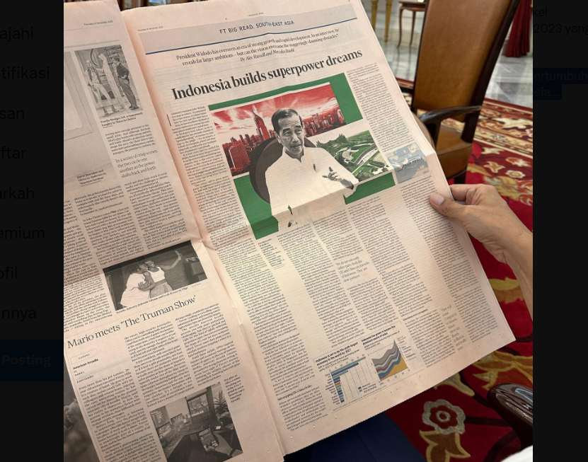 Jokowi Masuk Koran Internasional
