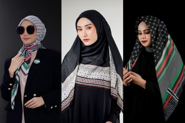 3 Brand Hijab Indonesia yang Merilis Koleksi Scarf Palestina