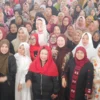 Temui Emak-emak di Cianjur, Siti Atiqoh Ingatkan Pentingnya Jaga Keharmonisan Rumah Tangga