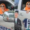 Viral Pendukung AMIN Pasang Stiker Mobil Pakai Dana Pribadi. (ist)