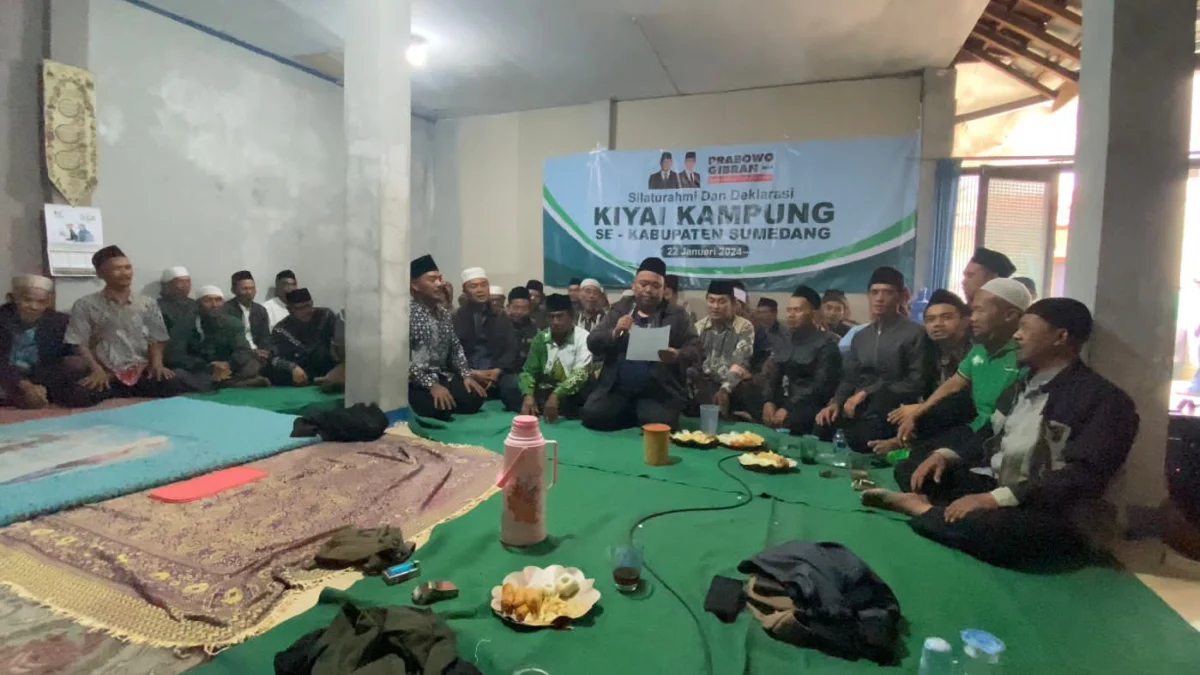 Kiai Kampung se-Kabupaten Sumedang Siap Menangkan Prabowo - Gibran Satu Putaran
