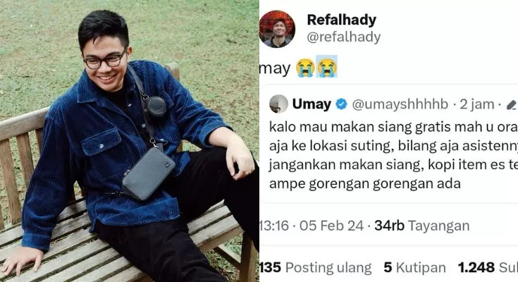 Umay Shahab Diserang Netizen Usai Tulis Tweet 'Makan Gratis di Lokasi Syuting'