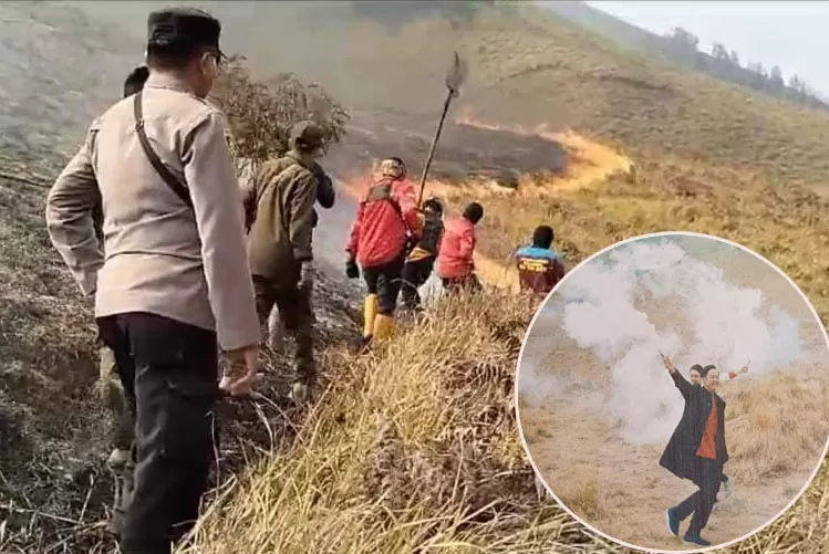 Andrie Wibowo Pembakar Gunung Bromo Divonis 30 Bulan Penjara dan Denda Rp3,5 Miliar(foto:JawaPost.com)